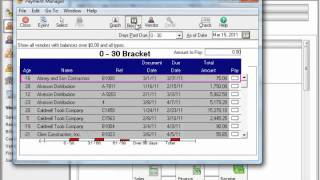 Peachtree Tutorial The Payment Manager Sage Training Lesson 143 [upl. by Rizas]