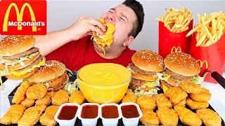 Extra Cheesy McDonalds • MUKBANG [upl. by Lehcor]