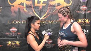 Lion Fight 14  Jorina Baars Official Post Fight Interview [upl. by Etteniuqna]