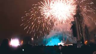 Fireworks at Bruxelles Atomium on New Years Eve 2019 [upl. by Heman]