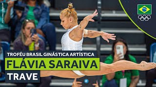 Flávia Saraiva se apresenta no Troféu Brasil de Ginástica Artística [upl. by Atinaujnas]