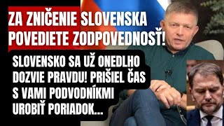 Doživotná STOPKA pre Matoviča Premiér Fico narobil poriadky Nastal čas s podvodníkmi urobiť [upl. by Noemis]