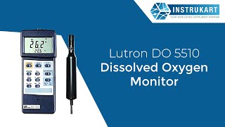 Lutron DO5510 Oxygen MeterDissolved Oxygen Monitor Instrukart [upl. by Nylia]