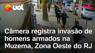 Homens armados com fuzis tentam invadir Muzema área do tráfico na zona oeste do Rio de Janeiro [upl. by Nimzaj88]