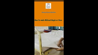 How to make Mitered Angle or Corner of Hospital Bed [upl. by Ettenom]