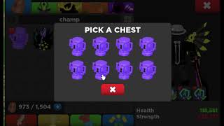 Treasure Quest Opening 5 champion chest I forgot low lvl drops [upl. by Yroffej]