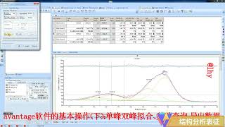 Operation of the software（avantage）part2：（peak fitting、parameter lookup、export data） [upl. by Turrell969]