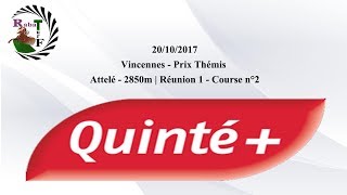 Pronostic Quinté Base  Vendredi  20102017 [upl. by Adraynek]