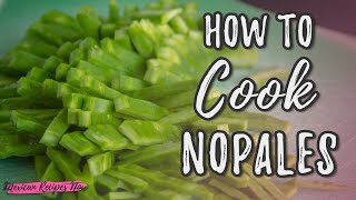 How to cook nopales on stove 🥗  Mexican Recipes Now [upl. by Arimihc]