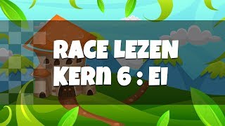 Leren Lezen Eerste Leerjaar  Race Lezen  Veilig en Vlot Kern 6  Ei [upl. by Kashden197]