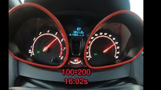 Fiesta ST stage 1 mk75 100200 kmh acceleration [upl. by Aylward]