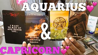 AQUARIUS amp CAPRICORN💕INTENSE CHEMISTRY A Deeper meaning behind it all Capricorn [upl. by Addie]