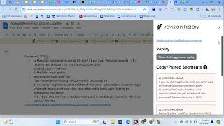 Revision History in Action Video October 8 2024 644 PM [upl. by Bokaj]