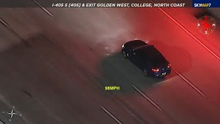 WATCH LIVE Police chasing suspect at high speeds in Orange County [upl. by Kcirrad915]