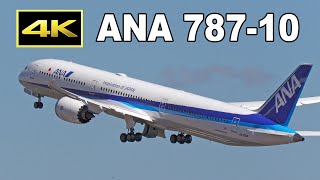 4K ANA 国内線次世代フラッグシップ ボーイング78710 就航！（3月27日） ANA Boeing 78710 domestic version first flight [upl. by Inahpit72]