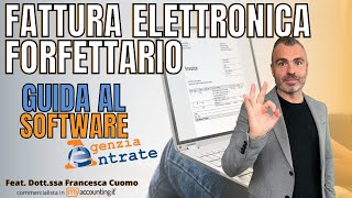 La Fattura Elettronica Nel Regime Forfettario  Guida Alla Compilazione Software Agenzia Entrate [upl. by Georgina]