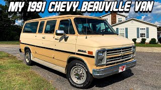 Showing Off My 1991 Chevy Van Garage find restored to a daily driver [upl. by Eerol995]