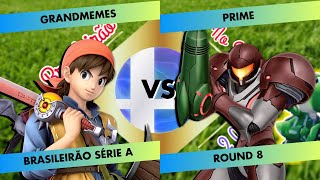 Grandmemes Hero vs Prime Samus  BRASILEIRÃO SMASH ONLINE SÉRIE A  Smash Ultimate SSBU [upl. by Karilynn]