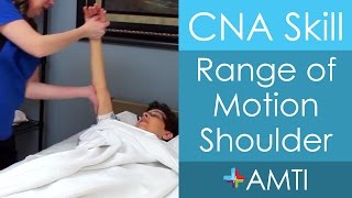 CNA Skill Range of Motion Shoulder [upl. by Ttemme]