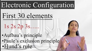 Electronic Configuration for first 30 elements  Chemistry [upl. by Merlin]