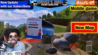 First Look New map Released Drivers Jobs Online Simulator with our subscribers Telugu Gamer World [upl. by Atiuqnahs100]