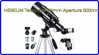 REVIEW 2024 HEXEUM Telescope 70mm Aperture 500mm ESSENTIAL details [upl. by Namrej279]