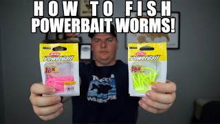 How to Fish Berkley Powerbait Trout Worms to catch Tons of trout [upl. by Nyladam]