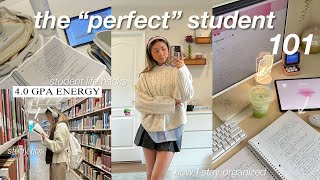 BECOME THE PERFECT STUDENT 📚 how to stay organized study habits self discipline cute accessories [upl. by Hasen]