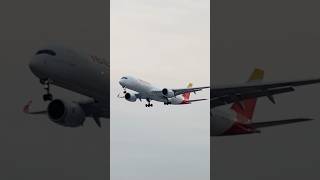 IBERIA A350 Aterrizando en la Ciudad de México 🇲🇽  shorts shortvideo shortsvideo aviation [upl. by Colley]