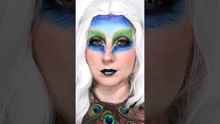 Ruckzuck ist das Makeup auch wieder weg 🦚 peacock facepainting makeupremoval [upl. by Evot]