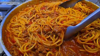 Spaghetti is better when you cook it this way  One Pan Spaghetti amp Meat Sauce Recipe [upl. by Laband]