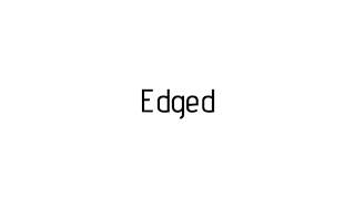 How to pronounce Edged  Edged pronunciation [upl. by Ativak]