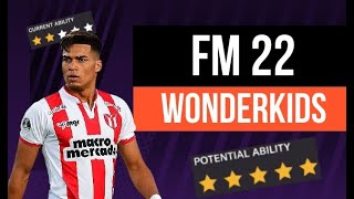 Five WONDERKIDS You Need to Buy In Football Manager 22 [upl. by Ellerret204]