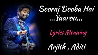 Sooraj Dooba Hain FULL AUDIO Song Roy  Arijit singhRanbir Kapoor  ArjunRampal  CRD TSeries [upl. by Schmitz976]