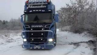 Scania R500 V8 Spedition Schumacher [upl. by Aihsenal337]