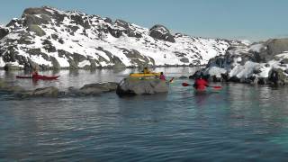 Winter kayaking at Valhall Norway [upl. by Amery387]