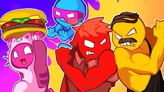 Stealing The Burger  Gang Beasts [upl. by Doownil]