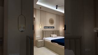 Modern Bedroom Interior Design  trending home interiordesign shortsfeed viralvideo [upl. by Eliathas]