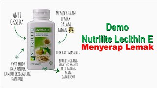 Lecithin E Menyerap Lemak Demo Bahasa Melayu  Kurus Badan  Lecithin E Demo  Nutrilite  Amway [upl. by Thomey]