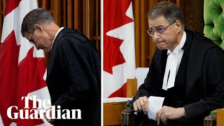 Canada parliament speaker resigns after welcoming Nazi into Commons and calling him hero [upl. by Aklog]