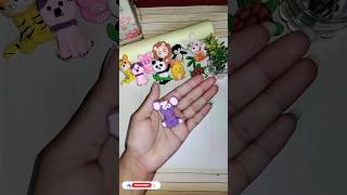 DIY elephant 🐘With Clay  Porcelain clay animaltrendviralshortssoftclayclay youtubeshortsdiy [upl. by Arze464]