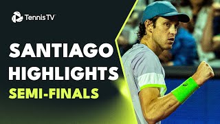 Baez Battles Etcheverry Jarry Faces Munar  Santiago 2023 SemiFinal Highlights [upl. by Volnak]