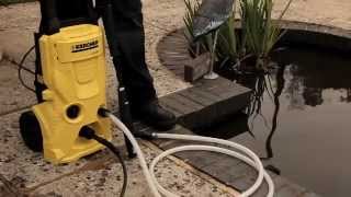 How to use a Kärcher pressure washer with a water butt and Suction Nozzle [upl. by Sarnoff316]