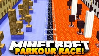 Minecraft PRESTONPLAYZ vs LACHLAN PARKOUR  1v1 Race Parkour Race [upl. by Leanora984]