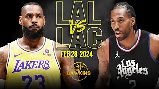 Los Angeles Lakers vs Los Angeles Clippers Full Game Highlights  February 28 2024  FreeDawkins [upl. by Dupaix]