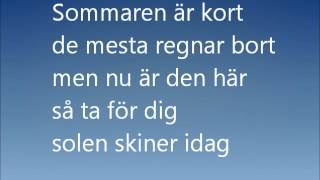 Sommaren är kort lyrics karaoke verser [upl. by Fougere]