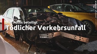 Ein Toter und vier teils Schwerverletzte bei Unfall auf Mauerkirchener Straße in HelpfauUttendorf [upl. by Gnivri]