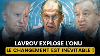 ONU DANS LA TOURMENTE  LAVROV APPELLE À UN NOUVEL ORDRE MONDIAL [upl. by Ahsiket]