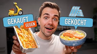 Cremige LachsZitronenPasta für unter 9€ 🤤  GEKAUFT GEGEN GEKOCHT mit maxxpane [upl. by Shirberg]