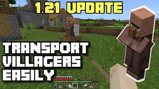 Best Way to Transport Villagers in Minecraft 121 Step by Step Guide [upl. by Aara]